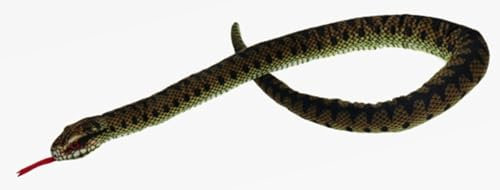 Cornelissen - 1043094 - Kreuzotter, Schlange, Plüsch, grün, Stofftier, 100cm, waschbar bis 30 Grad