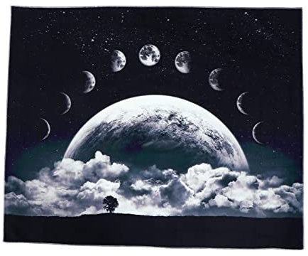 FUNOMOCYA 1 Satz Party-kunst-wandbehang Psychedelischer Wandteppich Wanddekoration Fotografie Wandteppich Himmel Thema Tischdecke Landschaftsteppich Polsterstoff Böhmen Polyester (polyester)