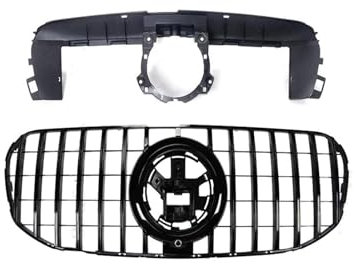 Kühlergrill GT Style Frontgrill-Grillverkleidung Für Benz GLS X167 400 450 580 400d GLS400 GLS450 2020-2023 Tuning-Zubehör Auto Frontgrill(GT Black)