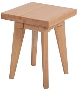 Krok Wood 1X Hocker aus Massivholz in Buche 35x35x45 cm (Hans)