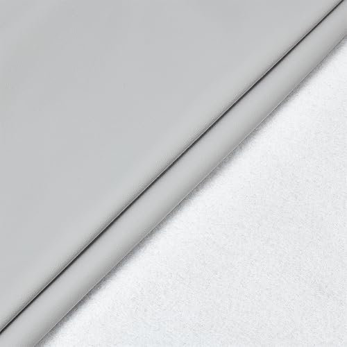 NBEADS 1×1.5m Tessuto in Pelle Morbida per Divani, Poltrone, Sedie e Rivestimenti Interni Auto, Gainsboro