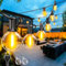 JEKEMORYE Lichterkette Außen 45M Lichterketten Outdoor mit G40 bulbs Wasserdicht Aussen Garten Camping Pavillon Terrasse Hochzeiten Partys