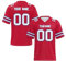 EZJOBLA Personalisierte Fußball-Trikots für Herren Personalisiertes Trikot Personalisierbar American Football Trikots hinzufügen Teamnamennummer Damen Jugend A1