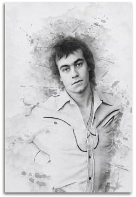 SCHUWEFA Poster, Motiv: Songwriter Bernie Taupin, dekoratives Gemälde, Leinwand, Wandposter und Kunstdruck, moderne Familienschlafzimmer-Dekoration, Poster, 20 x 30 cm
