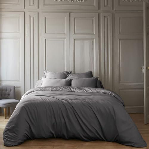 Housse de Couette 240x260 cm Bambou Granit