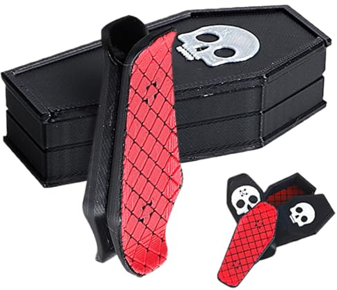 Palaufr Magnetisches Mini-Fingerboard | 3D Gedrucktes Fidget Magnetisches Spielzeug | Mini-Skateboard-Schreibtischspielzeug Für Tricks Spin/FL-ip/Slide, Für Teenager, Sohn, Tochter, Familie
