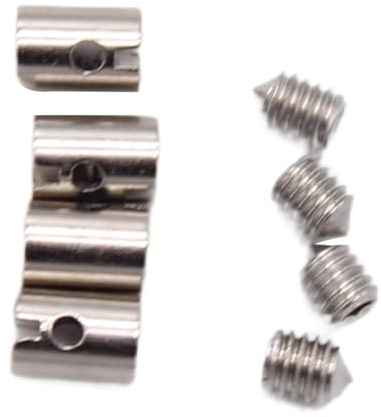 mophrati Throttle Cable Ends Durable High Performance Metal Repair Kit 5mm Solderless Cable Chokes Easy Installation Motorcycle Accessories Throttle Ends Repair Kit