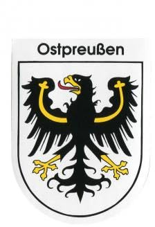 Wappenaufkleber - Ostpreußen - 301610 - Gr. ca. 6,5 x 8,0 cm
