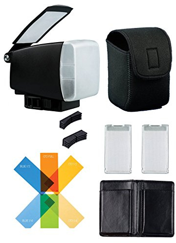 BounceLite Venue Flashgun Modifier and Diffuser/Softbox with Reflective White Card and Quick Changing Filter System