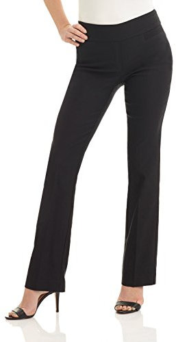 Rekucci Womens Ease into Comfort Boot Cut Trouser (22, Black)