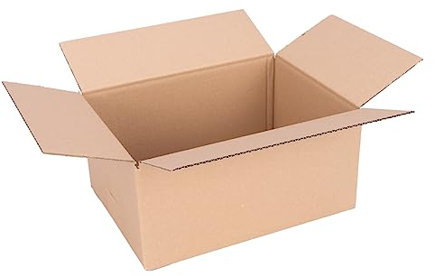verpacking Faltkartons 250x175x100 mm Braun (Außenmaß 255x180x110 mm) KK 24 1-wellig Versandkarton für kleine Waren DHL Päckchen S DPD XS GLS XS kleine Kartons (50 Stück)