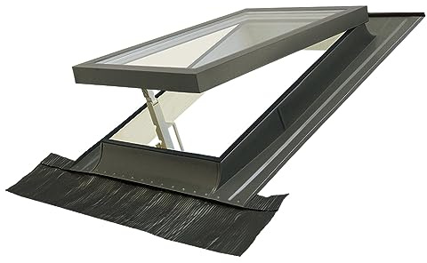 Lucernario, Finestra per tetto CLASSIC VASISTAS | Doppio vetro | Accesso al tetto | Made in Italy (78x98 Base x Altezza)