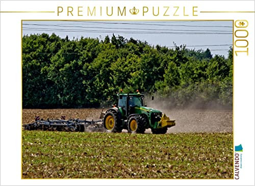 CALVENDO Puzzle Feld pflügen 1000 Teile Lege-Größe 64 x 48 cm Foto-Puzzle Bild von SchnelleWelten