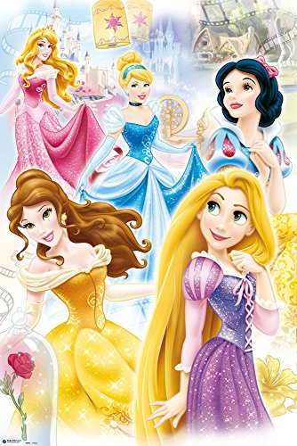 Disney - Prinzessinnen Princesas Princess Gruppe - Poster Plakat - Größe 61x91,5 cm