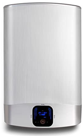Fleck Duo 7 - Scaldabagno elettrico a basso consumo multiposizione + sistema ECT, Thermos elettrico, 50 litri, piatto, 50,6 x 27,5 x 77,6 cm, prodotto per l'installazione in Spagna