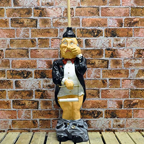 Geko Old Man Toilet Paper Holder 76cm Resin Novelty