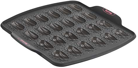 Tefal Crispybake Moule 24 mini madeleines, 100% silicone haute qualité, Résistance, Cuisson parfaite 30 x 29 cm J4172214