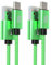 JAMEGA – USB Typ C Kabel Grün [2 Stück 2m] | 3A Nylon geflochten USB C Ladekabel und Datenkabel Fast Charge Snyc schnellladekabel kompatibel mit Samsung Galaxy S10/S9, Huawei P30/P20