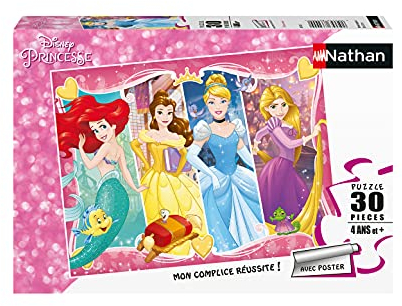 Nathan 4005556863822 30 pièces Amies Disney Princesses Puzzle für Kinder