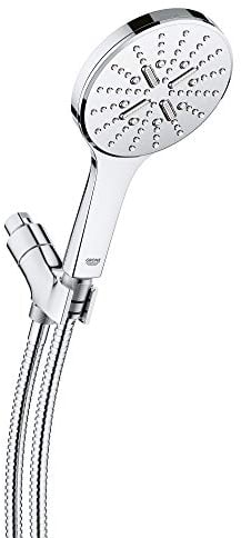 GROHE 26604000 Rainshower SmartActive Handbrause-Set, 3 Strahlen, 1,75 gpm, Starlight Chrom