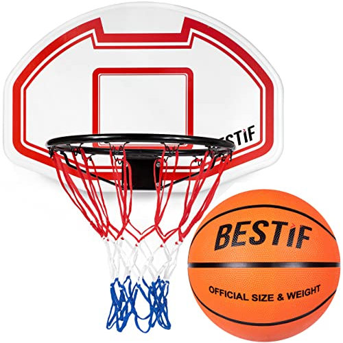 BESTIF Basketballboard Basketball Set Backboard Basketballkorb Kinder Basketballbrett inklusive Korb Netz Ball