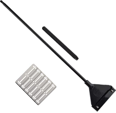 Mengqianxunm Fish Tank Cleaner Algae Scraper Fish Tank Gravel Fish Tank Cleaner with 5 Blades Large Fish Tank Cleaning Tool for Glass Scraper Aquarium Gravel