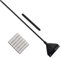 Mengqianxunm Fish Tank Cleaner Algae Scraper Fish Tank Gravel Fish Tank Cleaner with 5 Blades Large Fish Tank Cleaning Tool for Glass Scraper Aquarium Gravel
