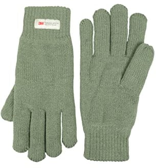 Mountain Warehouse Thinsulate Womens Knitted Gloves - Warm Glove, Double Lined - For Green