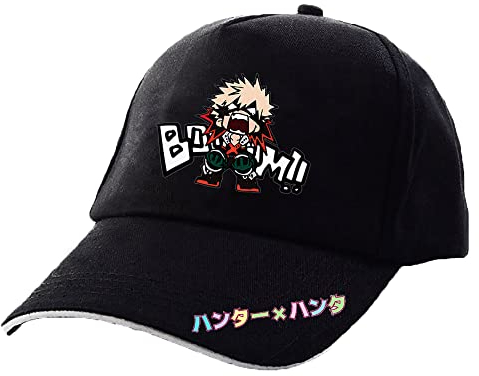 Jiumaocleu My Hero Academia Hat Midoriya Izuku, Todoroki Shouto, Bakugō Katsuki Anime Baseballmützen Cosplay Zubehör Kappen Verstellbar Casual Hut Sommerhut, Typ 1, M