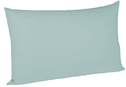sleepling Satin Kissenbezug, Kissenhülle aus 100% seidig weicher Baumwolle, Bezug Zierkissen, Sofakissen, Kissen, 60 Grad, Ökotex 100, Made in EU, 40 x 60 cm, Aqua