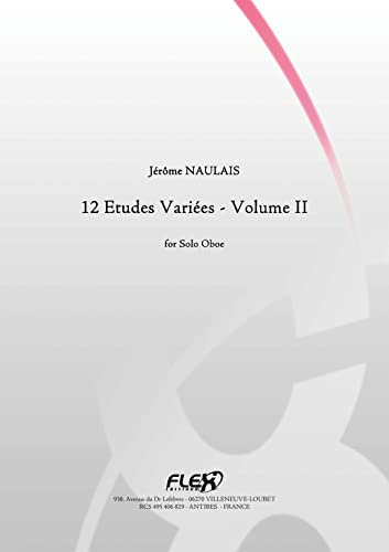 CLASSICAL SHEET MUSIC - 12 Etudes Variées - Volume II - J. NAULAIS - Solo Oboe (English Edition)
