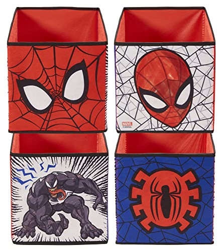 Hello Home Marvel Spider-Man Kids Cube Toy Storage Boxes