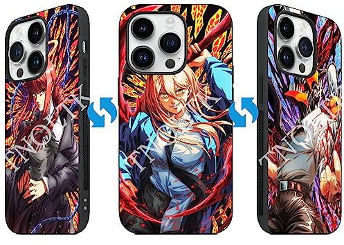 TNOLTK 3D iPh 14 Pro Hülle Anime Motion Anime Handyhülle Stoßfest Weich TPU Anti-Kratzer Rutschfest Japanische Manga Hülle für iPh 14 Pro