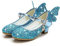 Girls Princess Shoes Toddlers Sequin Sweet Bows Sandals Little Girls Party Pumps Sparkle Wedding Dress Shoes Blue 1.5UK