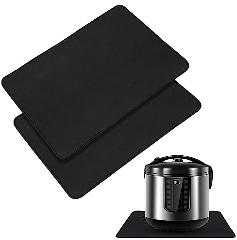 EUBSWA Base deslizante, alfombrilla de protección contra el calor, 25,5 x 30,5 cm, impermeable, ignífuga, para máquina de café totalmente automática, parrilla de mesa eléctrica, procesador de