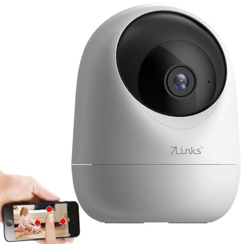 7links IP Camera: WLAN-Pan-Tilt-Kamera mit 2K, Privat-Modus, IR-Nachtsicht (Indoor Überwachungs Kamera, WLAN Camera Indoor, Funk Bewegungsmelder)