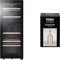Haier HWS79GDG Weinkühlschrank + Premium Thermo-Weinkühler / 79 Flaschen/Höhe 127 cm/hOn-App / 2 Zonen/UV-undurchlässige Glasscheib/Anti-Vibrationskompressor/LED- Beleuchtung/Schwarz