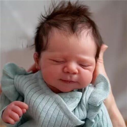 Zero pam Reborn Baby Dolls 45 CM Silicone Dolls Soft Body Sleeping Realistic Newborn Doll Like A Real Baby For Girl Boy Gifts with Feeding Pacifier + Bottle