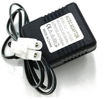 Btkigl Chargeur d'alimentation 7,2 V 9,6 V 2 broches pour batterie NiCd NiMH, entrée prise UE 220-240 V, entrée USB 5 V, chargeur de sortie 7,2/9,6 V pour jouet télécommandé