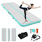 Aufblasbare Tumbling Matte,2m hellgrüne Air Matte Tumble Track Turnmatte Gymnastikmatte mit Luftpumpe für Zuhauseg/Taumel/Cheerleading/Wasser