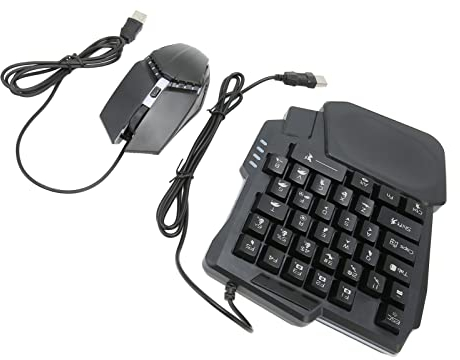 KIMISS 4-in-1-Kombipaket für Mobile Spiele, Mobiler Gamepad-Controller, Gaming-Tastatur und Maus-Konverter für für Kompatibel mit PUBG Mobile