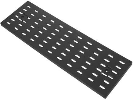 SKISUNO Stabiles Kunststoff-pegboard Wandpaneel Organizer Wandhalterung Vielseitiges Lochwand-regalsystem Platzsparend Für Werkzeuge Kleinteile Wohnheim Büro Kinderzimmer Schwarz