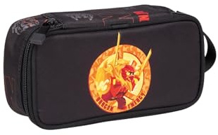 SKANDO BAGS Etui LEGO® NINJAGO®, Dragon Energy: Geräumiges Etui mit Namensschild, seitlichem Griff und strapazierfähigem PVC-freiem Material. Kann auch als Kulturtasche verwendet Werden.