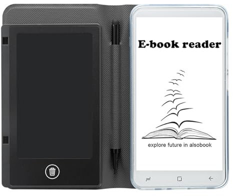 XGXHIN Ereader Devices, 5 Inch Eye Friendly Ink Screen, Compact and Lightweight Electric Book Reader, Portable Electronic Book Reader with Protective Case