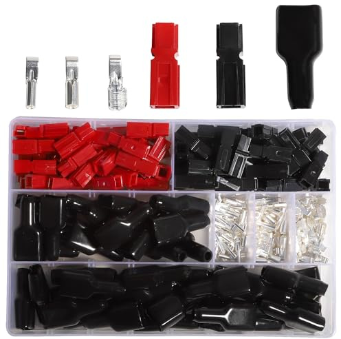 shengbowi 15/30/45 Ampere Leistungssteckverbinder Sortiment Kit Schnelltrennung Batterie Modulare Klemmen AWG10-20 Rot Schwarz Connect Set Kit Kommen