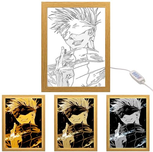 MeYuxg Kreative Bilderrahmen, Anime Dekorative Malerei Satoru Gojo, Heimdekoration für Wohnzimmern, Schlafzimmern und Cafés, Stil 5