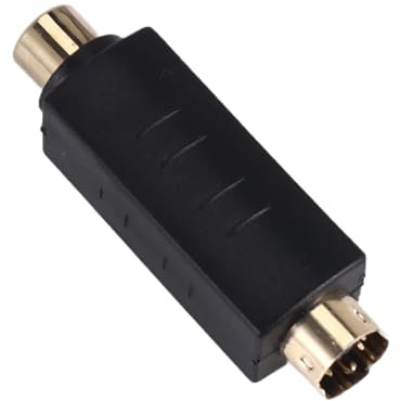 melairo S-Video Male to Female Composite Video Adapter Plug Converter, Mini Din 4 PIN Coupler Extension Connector Adapter