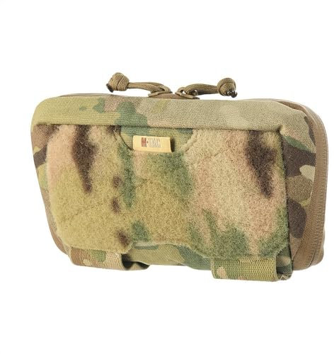 M-Tac Admin Elite Niedrigprofil-Admin-Tasche für Plate Carrier & Chest Rig – Robuste Cordura® 500D mit Teflon-Beschichtung in MultiCam®, YKK® AquaGuard™ Zwei-Wege-Reißverschlüsse, Multicam