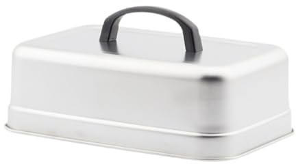 LOVIVER Tapa de Cubierta al, Accesorio de Plancha de Cubierta de Hamburguesas, Cubierta Rectangular de Rayos con Mango, Tapa de Parrilla de Metal para