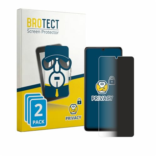 BROTECT Blickschutzfolie für Cubot P90 | 2 Stück Anti-Spy Displayschutz Made in Germany Smartphones und Handys Privacy Screen Protector Blaulichtfilter Klare Folie